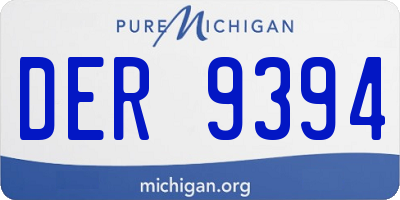 MI license plate DER9394