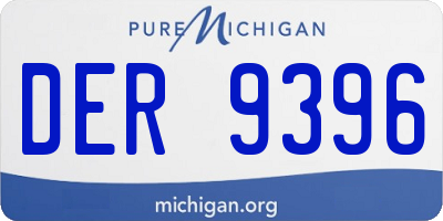 MI license plate DER9396
