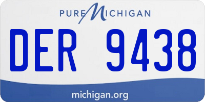 MI license plate DER9438