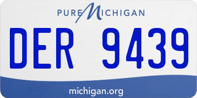 MI license plate DER9439
