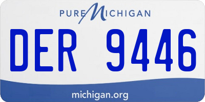 MI license plate DER9446