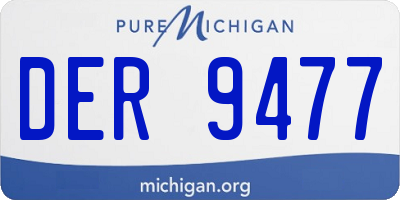 MI license plate DER9477