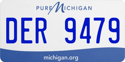 MI license plate DER9479