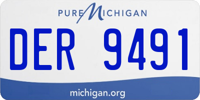 MI license plate DER9491