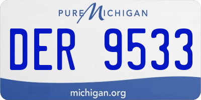 MI license plate DER9533