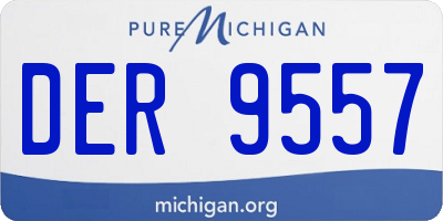 MI license plate DER9557