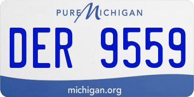 MI license plate DER9559