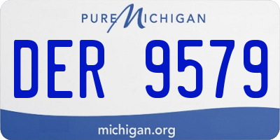 MI license plate DER9579