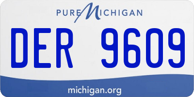MI license plate DER9609