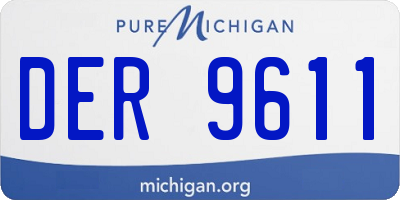 MI license plate DER9611