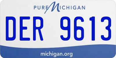 MI license plate DER9613