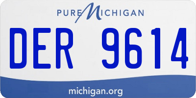 MI license plate DER9614