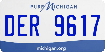 MI license plate DER9617
