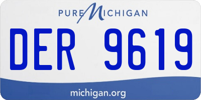 MI license plate DER9619