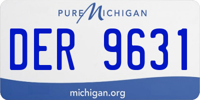 MI license plate DER9631