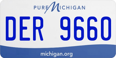 MI license plate DER9660