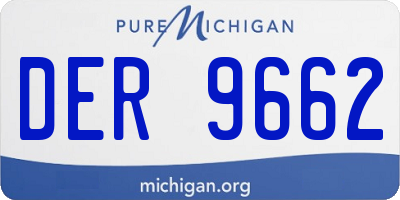 MI license plate DER9662