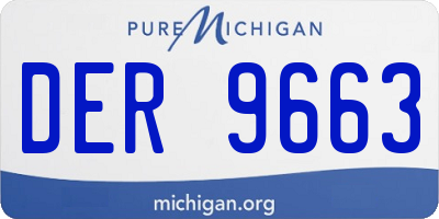MI license plate DER9663