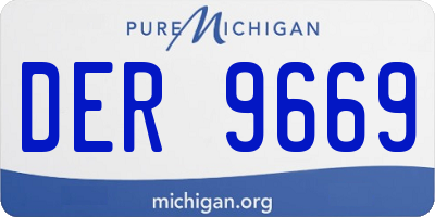 MI license plate DER9669
