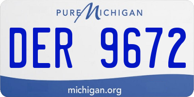 MI license plate DER9672