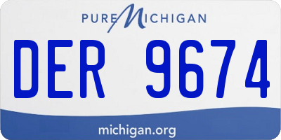 MI license plate DER9674