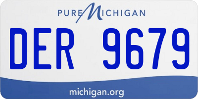 MI license plate DER9679