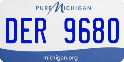MI license plate DER9680