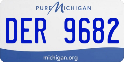 MI license plate DER9682
