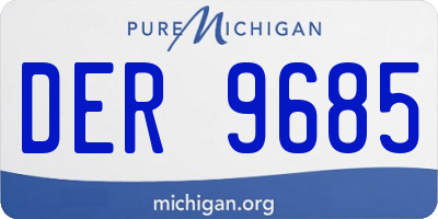 MI license plate DER9685