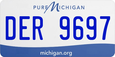 MI license plate DER9697