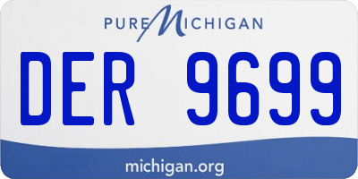 MI license plate DER9699
