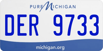 MI license plate DER9733