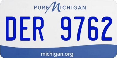 MI license plate DER9762