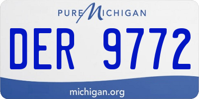 MI license plate DER9772
