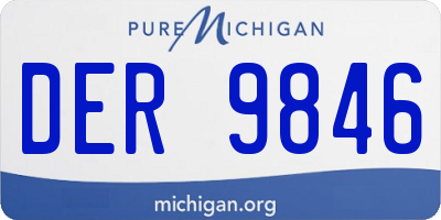 MI license plate DER9846