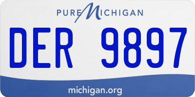 MI license plate DER9897