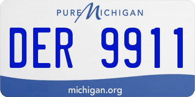 MI license plate DER9911