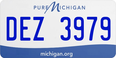 MI license plate DEZ3979