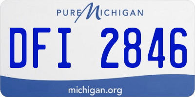 MI license plate DFI2846