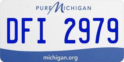 MI license plate DFI2979