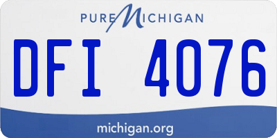 MI license plate DFI4076