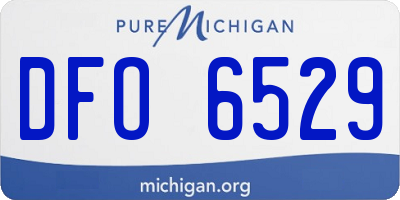 MI license plate DFO6529