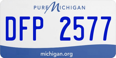 MI license plate DFP2577
