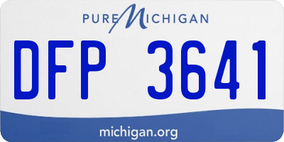 MI license plate DFP3641