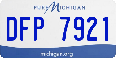 MI license plate DFP7921