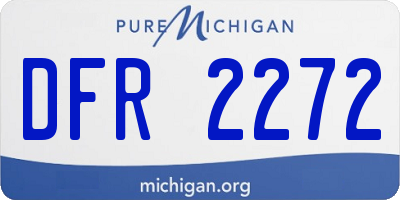 MI license plate DFR2272