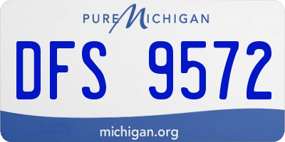 MI license plate DFS9572