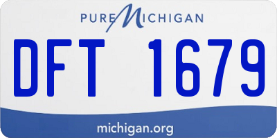 MI license plate DFT1679