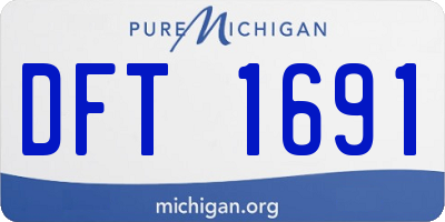 MI license plate DFT1691