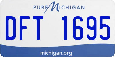 MI license plate DFT1695